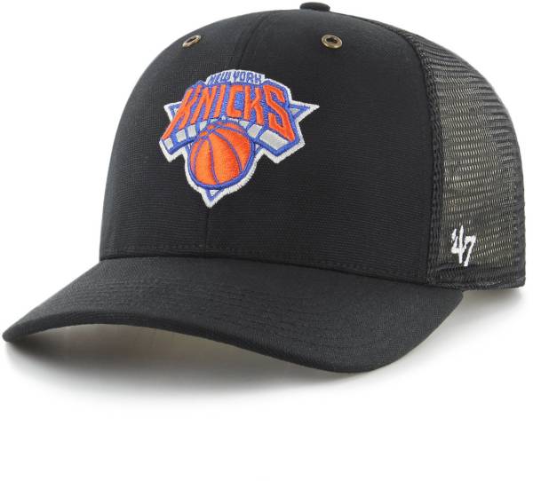 ‘47 Men's New York Knicks Black Carhartt MVP Adjustable Mesh Hat