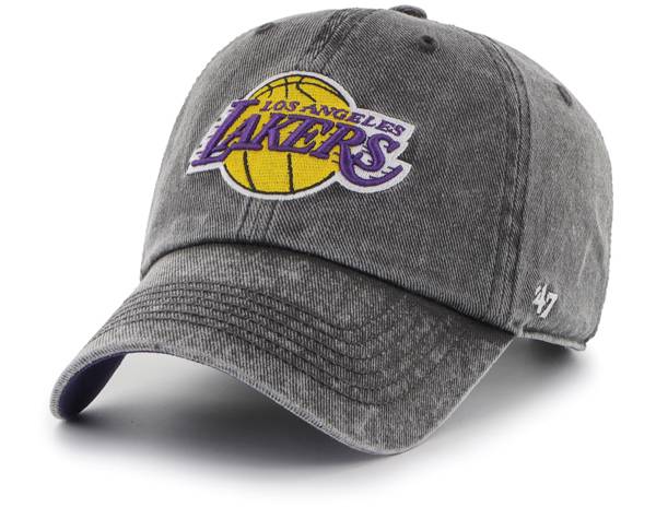 ‘47 Men's Los Angeles Lakers Black Clean Up Adjustable Hat