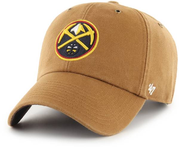 ‘47 Men's Denver Nuggets Brown Carhartt Clean-up Adjustable Hat