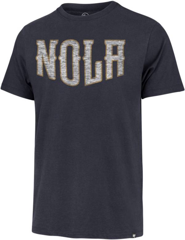 '47 Men's 2021-22 City Edition New Orleans Pelicans Blue MVP Short Sleeve T-Shirt