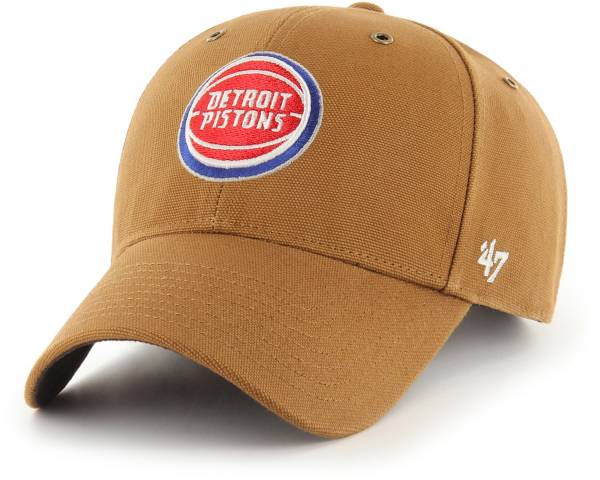 ‘47 Men's Detroit Pistons Brown Carhartt MVP Adjustable Hat