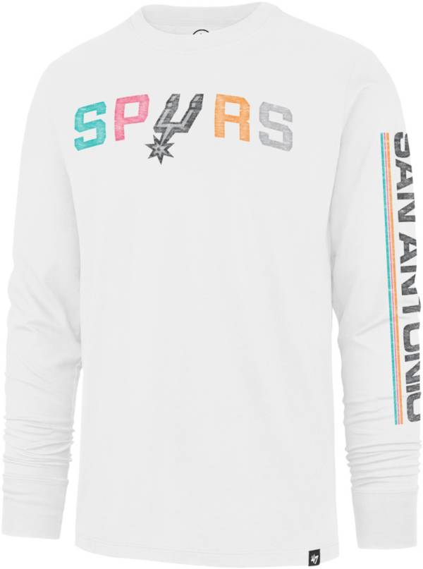 '47 Men's 2021-22 City Edition San Antonio Spurs White Dime Drop Long Sleeve T-Shirt