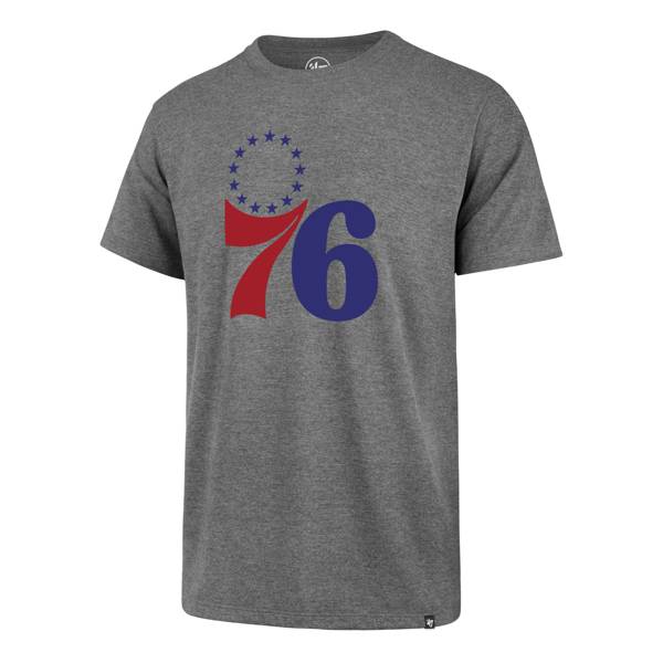 ‘47 Men's Philadelphia 76ers Grey Logo T-Shirt