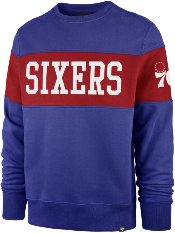 ‘47 Men's Philadelphia 76ers Royal Interstate Crewneck Sweatshirt product image