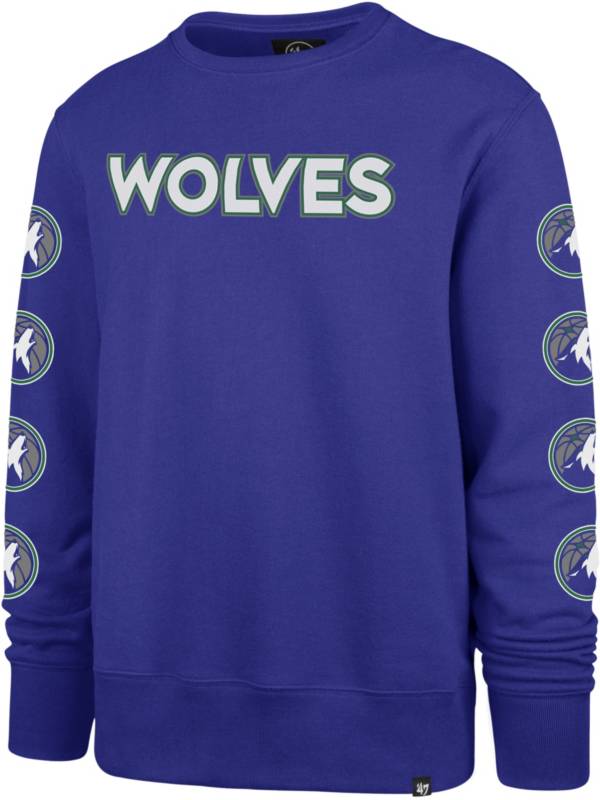 ‘47 Men's 2021-22 City Edition Minnesota Timberwolves Royal Headline Crewneck Sweatshirt