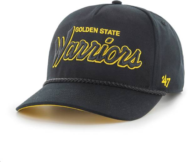 ‘47 Men's Golden State Warriors Black Adjustable Hat