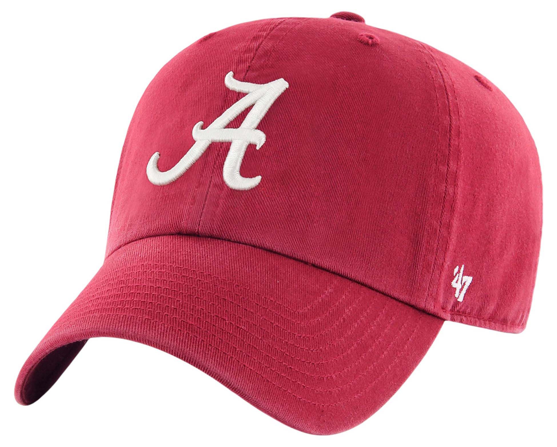 '47 Men's Alabama Crimson Tide Crimson Clean Up Adjustable Hat product image