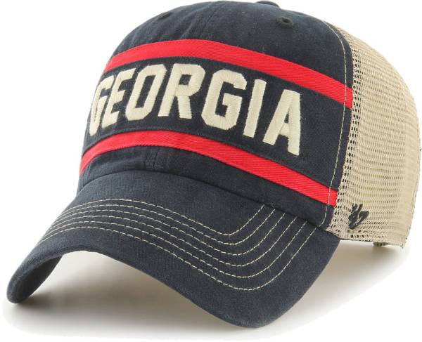 ‘47 Men's Georgia Bulldogs Black Juncture Clean Up Adjustable Hat