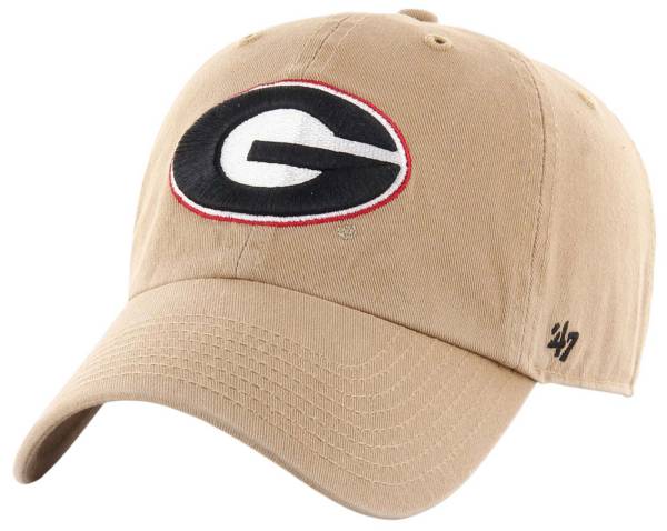‘47 Men's Georgia Bulldogs Khaki Clean Up Adjustable Hat