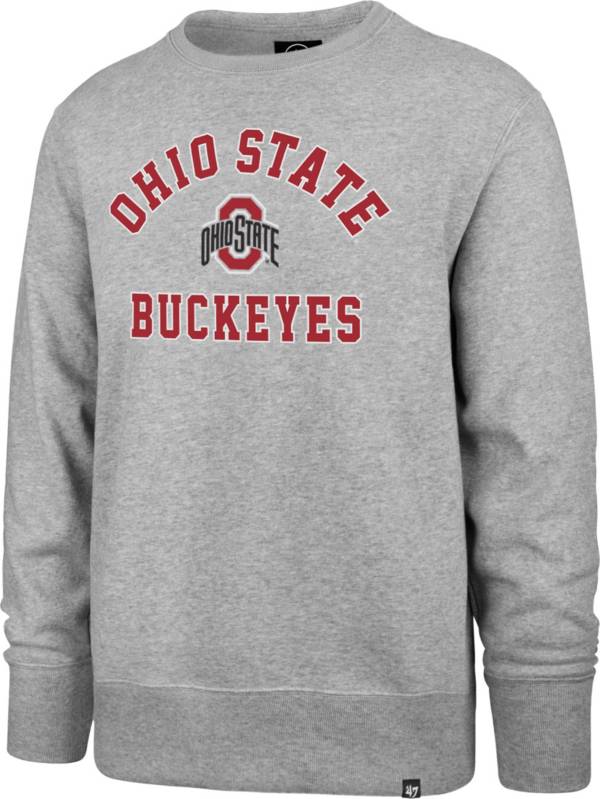 ‘47 Men's Ohio State Buckeyes Grey Headline Crew Pullover Sweatshirt