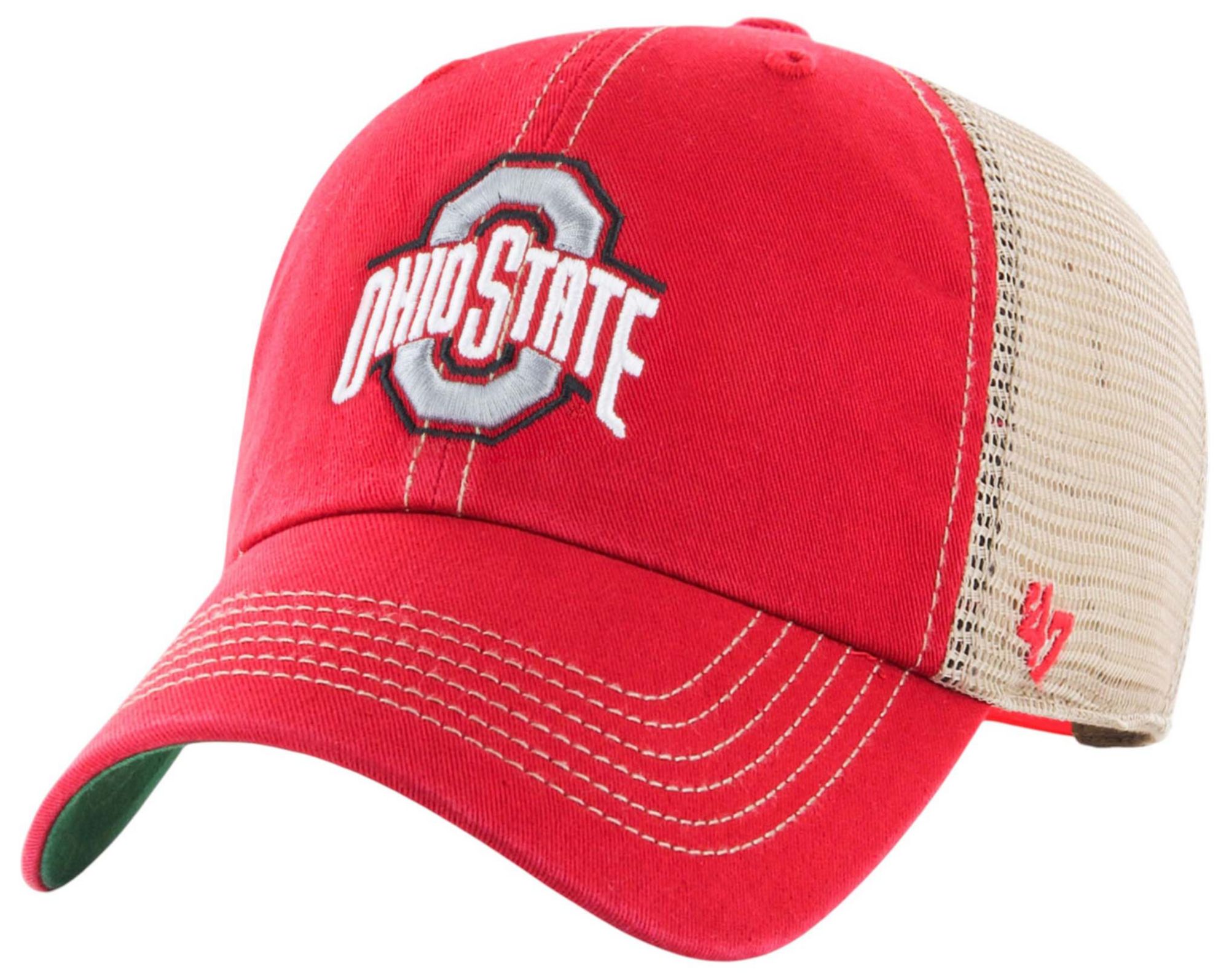 '47 Men's Ohio State Buckeyes Scarlet Trawler Clean Up Adjustable Hat product image