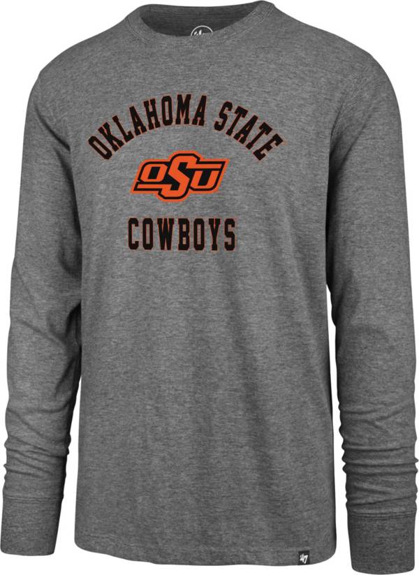 ‘47 Men's Oklahoma State Cowboys Grey Super Rival Long Sleeve T-Shirt