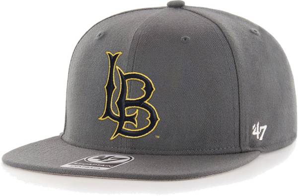 ‘47 Men's Long Beach State 49ers Grey No Shot Captain Adjustable Hat