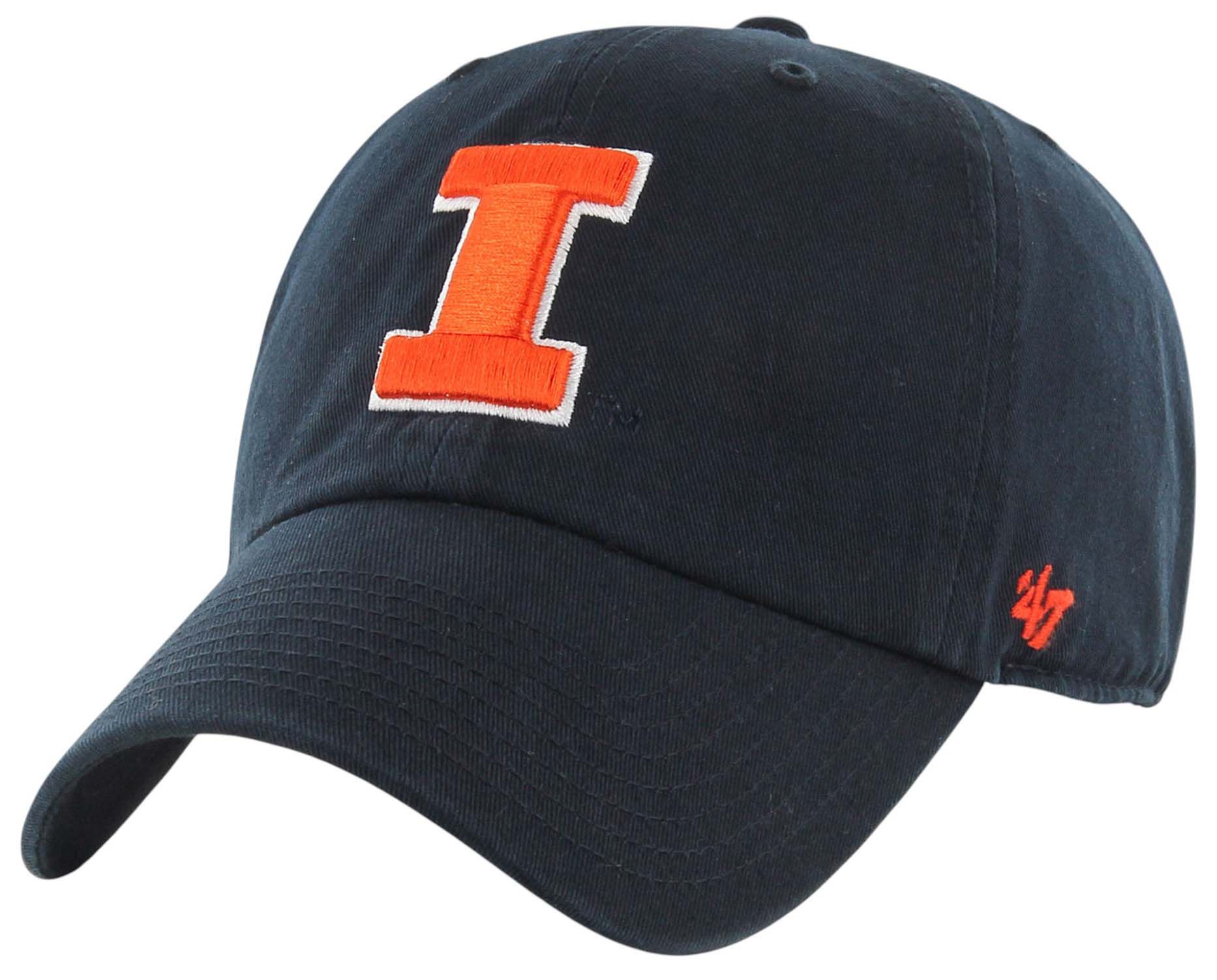 '47 Men's Illinois Fighting Illini Clean Up Navy Adjustable Hat product image