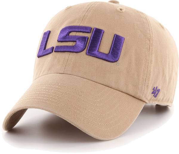 ‘47 Men's LSU Tigers Khaki Clean Up Adjustable Hat product image