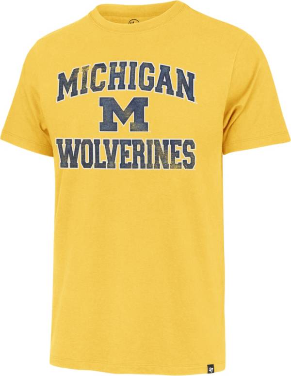 ‘47 Men's Michigan Wolverines Maize Arch T-Shirt