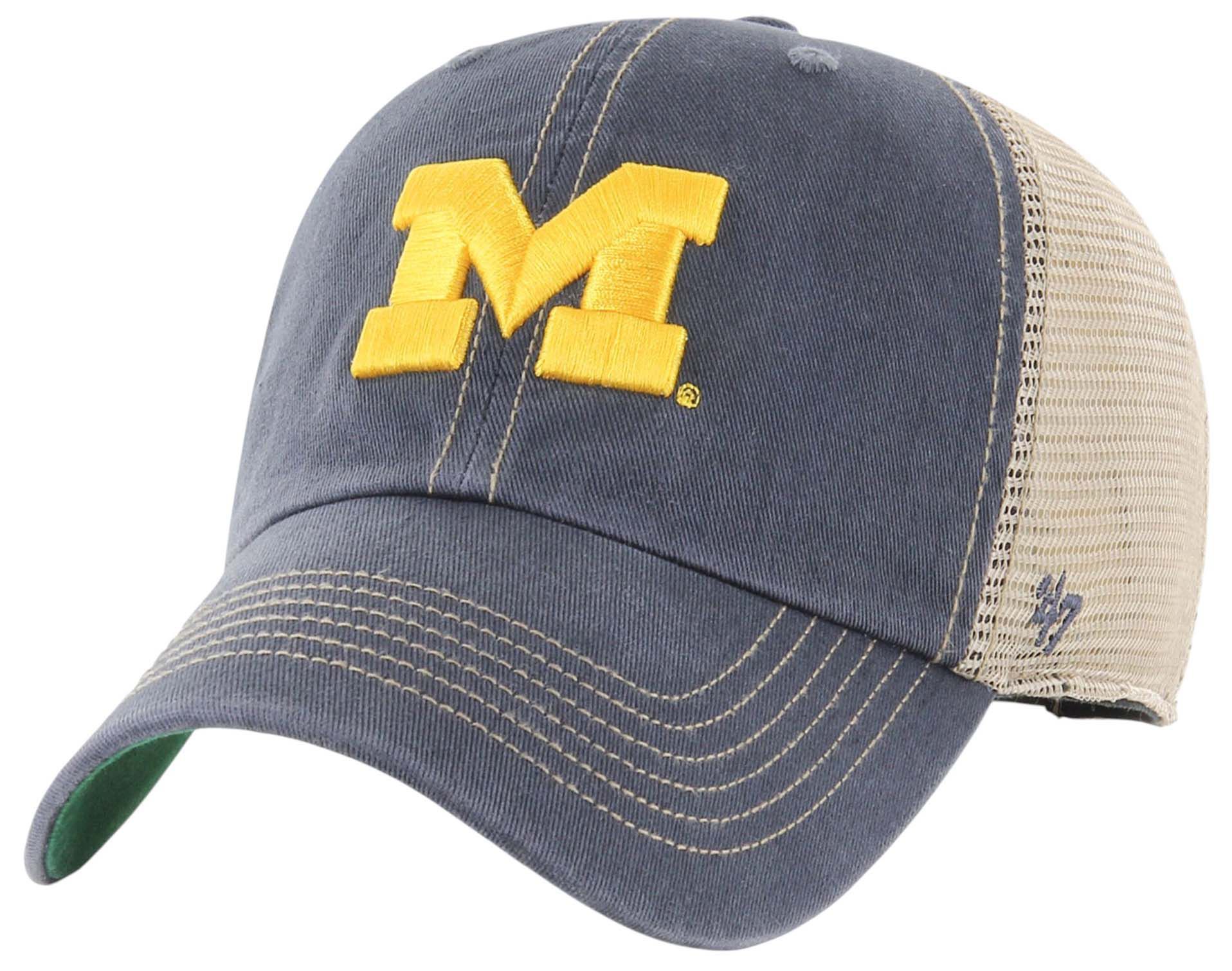 '47 Men's Michigan Wolverines Clean Up Navy Adjustable Hat product image