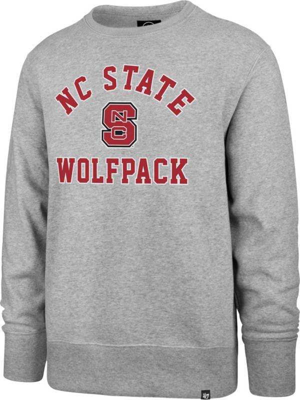 ‘47 Men's NC State Wolfpack Grey Headline Crew Pullover Sweatshirt