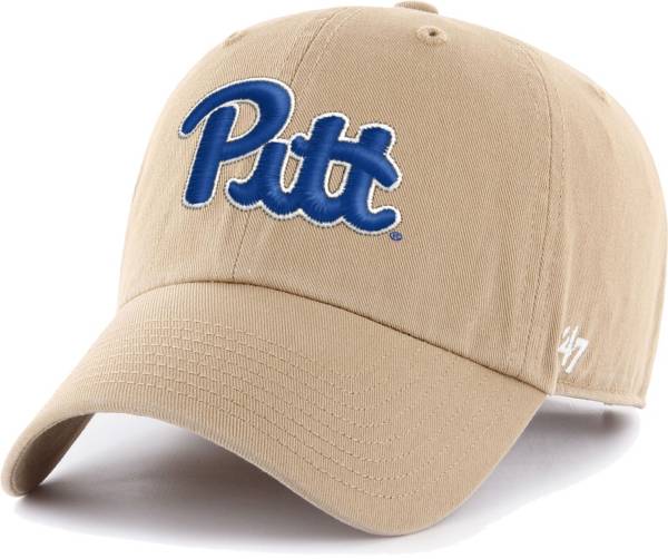 ‘47 Men's Pitt Panthers Khaki Clean Up Adjustable Hat