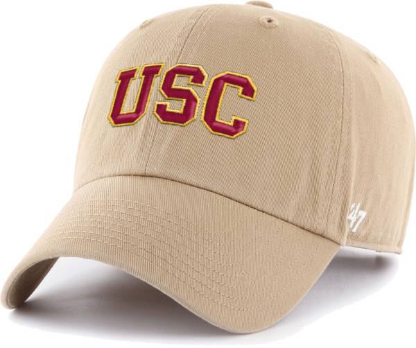 ‘47 Men's USC Trojans Khaki Clean Up Adjustable Hat