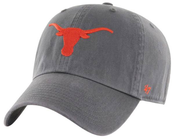‘47 Men's Texas Longhorns Black Clean Up Adjustable Hat