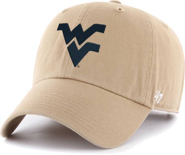 ‘47 Men's West Virginia Mountaineers Khaki Clean Up Adjustable Hat