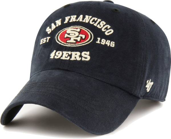 '47 Men's San Francisco 49ers Black Reign Brockman Adjustable Hat