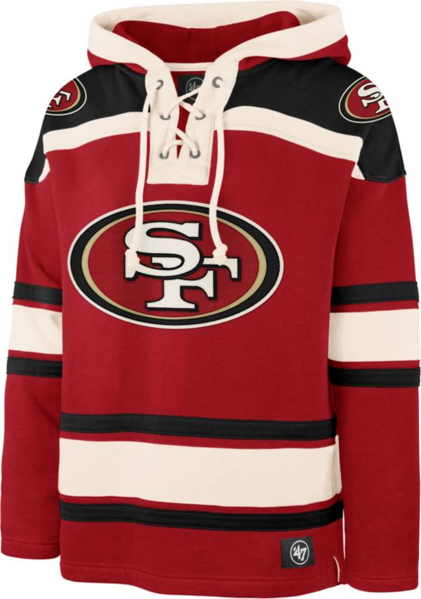 ‘47 Men's San Francisco 49ers Lacer Red Hoodie