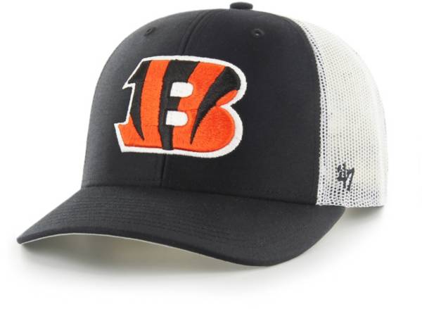 '47 Men's Cincinnati Bengals Black Adjustable Trucker Hat