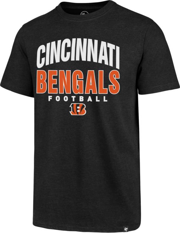 '47 Men's Cincinnati Bengals Black Trackdown Club T-Shirt