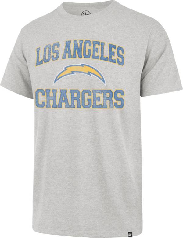Men's Refried Apparel Heather Gray Los Angeles Chargers Sustainable Split  T-Shirt