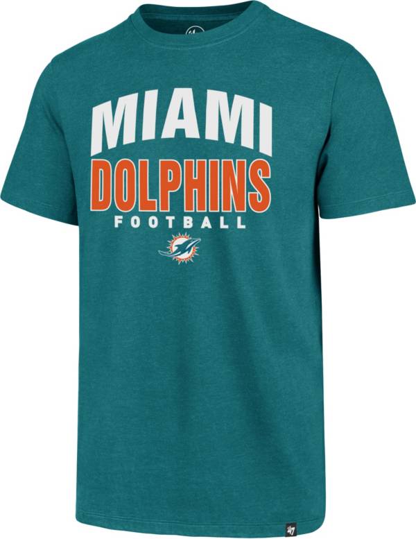 '47 Men's Miami Dolphins Aqua Trackdown Club T-Shirt