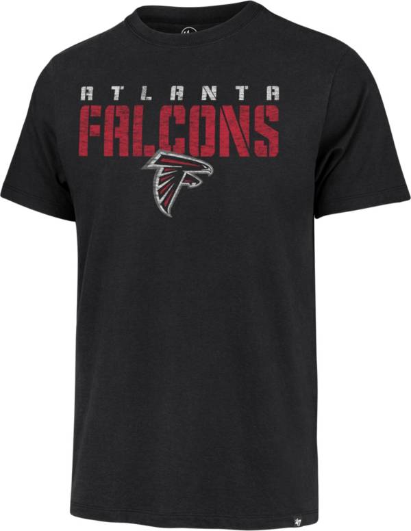 47 Men's Atlanta Falcons Turnback Front Black T-Shirt