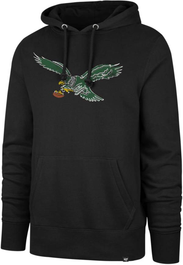 '47 Men's Philadelphia Eagles Legacy Logo Black Headline Hoodie