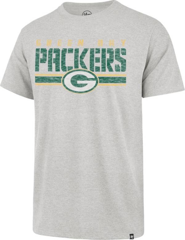 '47 Men's Green Bay Packers Franklin Stripe Grey T-Shirt product image