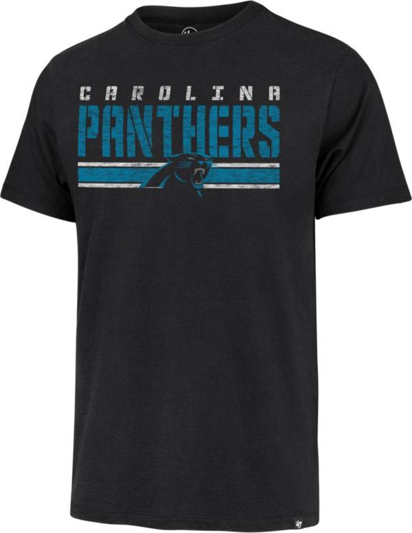 '47 Men's Carolina Panthers Black Stripe Franklin T-Shirt product image