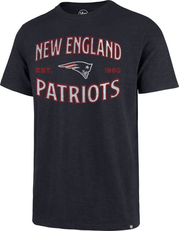 '47 Men's New England Patriots Navy Offset Scrum T-Shirt product image