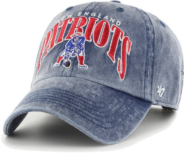 '47 Men's New England Patriots Blue Apollo Throwback Adjustable Hat
