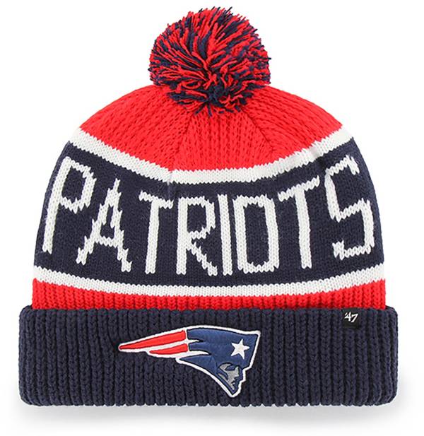 '47 Men's New England Patriots Calgary Red Cuffed Knit