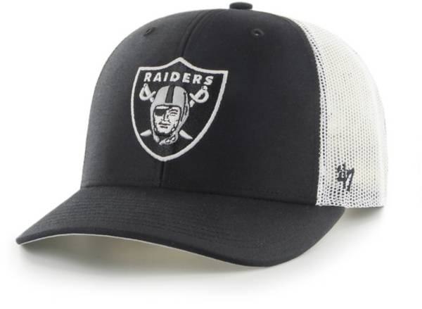 '47 Men's Las Vegas Raiders Black Adjustable Trucker Hat