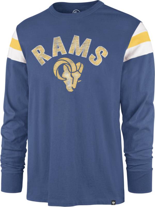 '47 Men's Los Angeles Rams Blue Rooted Long Sleeve T-Shirt