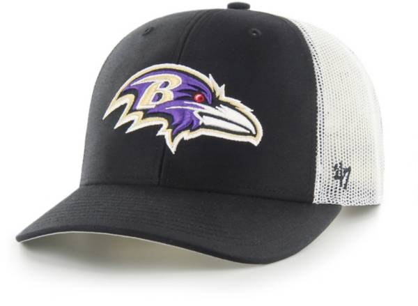 '47 Men's Baltimore Ravens Black Adjustable Trucker Hat product image