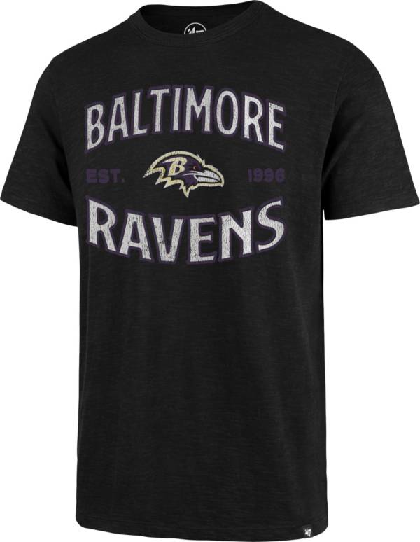 '47 Men's Baltimore Ravens Black Offset Scrum T-Shirt product image
