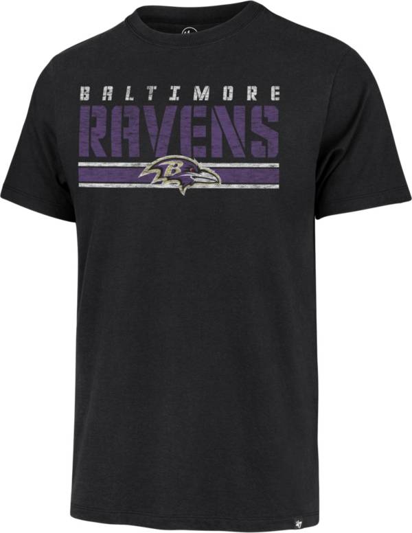 '47 Men's Baltimore Ravens Black Stripe Franklin T-Shirt product image