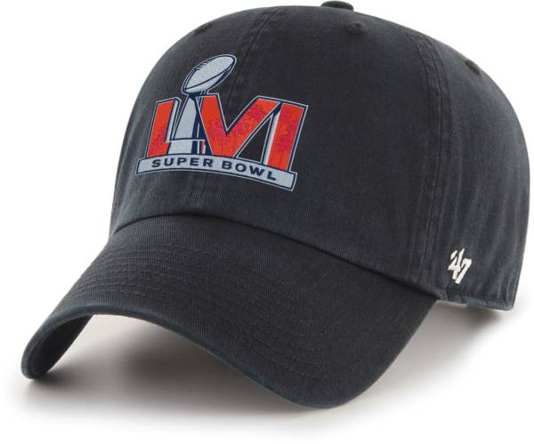 '47 Men's Super Bowl LVI Clean Up Adjustable Black Hat