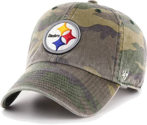 '47 Men's Pittsburgh Steelers Camo Adjustable Clean Up Hat product image