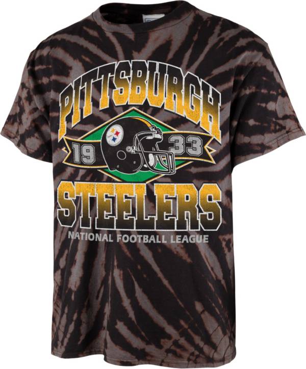 '47 Men's Pittsburgh Steelers Tie Dye Tubular T-Shirt