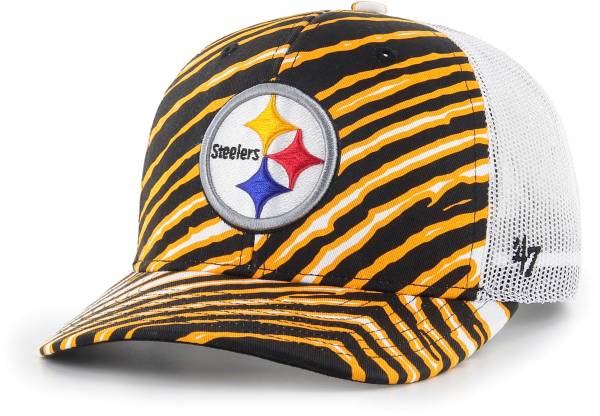 '47 Men's Pittsburgh Steelers Zubaz Black Trucker Hat product image