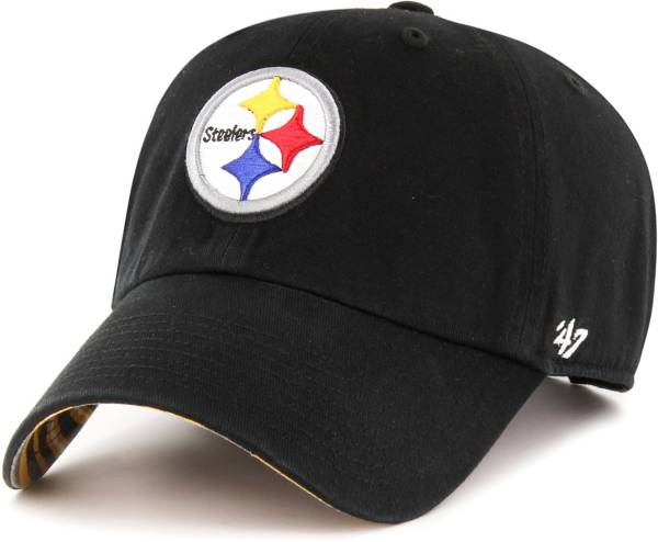 '47 Men's Pittsburgh Steelers Zubaz Underbill Black Clean Up Hat product image