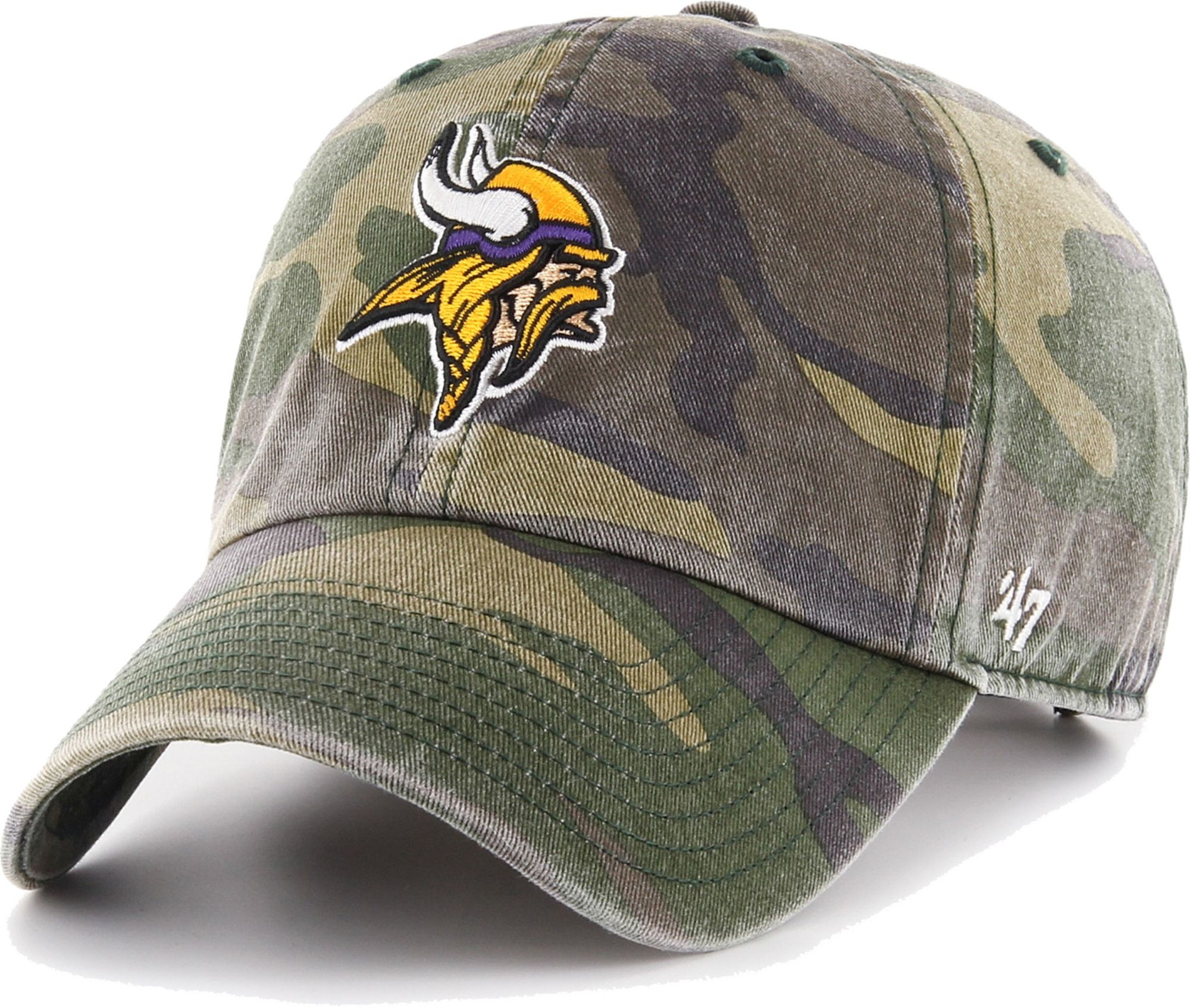 '47 Men's Minnesota Vikings Camo Adjustable Clean Up Hat product image
